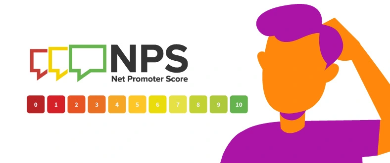 NPS como medir a lealdade do cliente

Ilustração de homem colocando a mão na cabeça expressando dúvida ao lado da sigla do NPS - Net Promoter Score. 